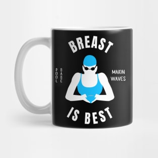 Womens Breaststroke Is Best Girls Swimming Gift Mug